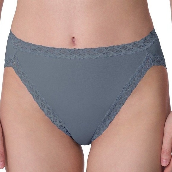 Natori Other - Natori Bliss Women French Cut Panties Blue XL Lace Trim Underwear Intimates NWT